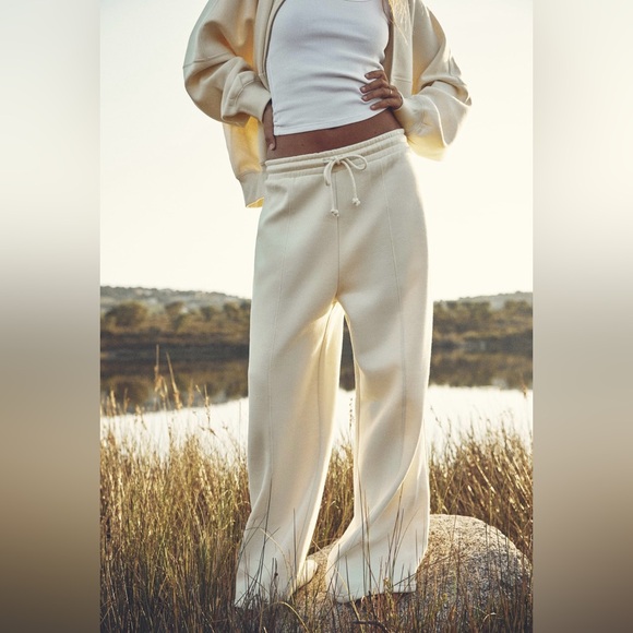 Zara Pants - ZARA Plush Wide Jogger Sweatpants